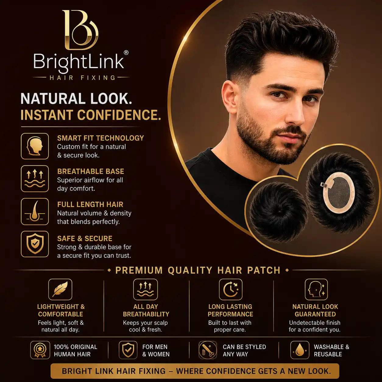 ABM Hair Patch for Men