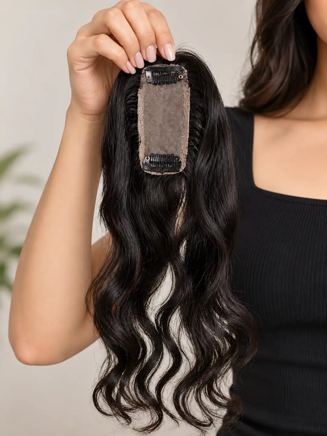 Curly Silk Hair Topper for Women